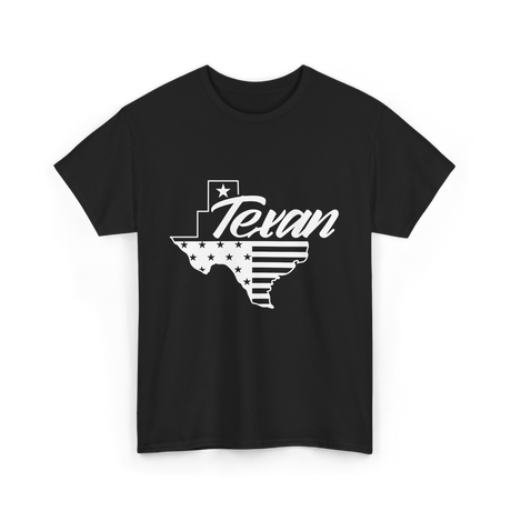 Texan Pride Texas State T-Shirt - Black