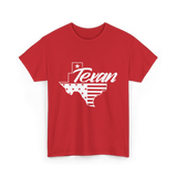 Texan Pride Texas State T-Shirt - Red