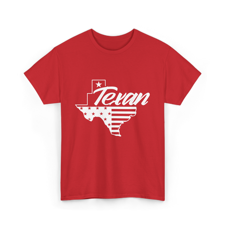 Texan Pride Texas State T-Shirt - Red