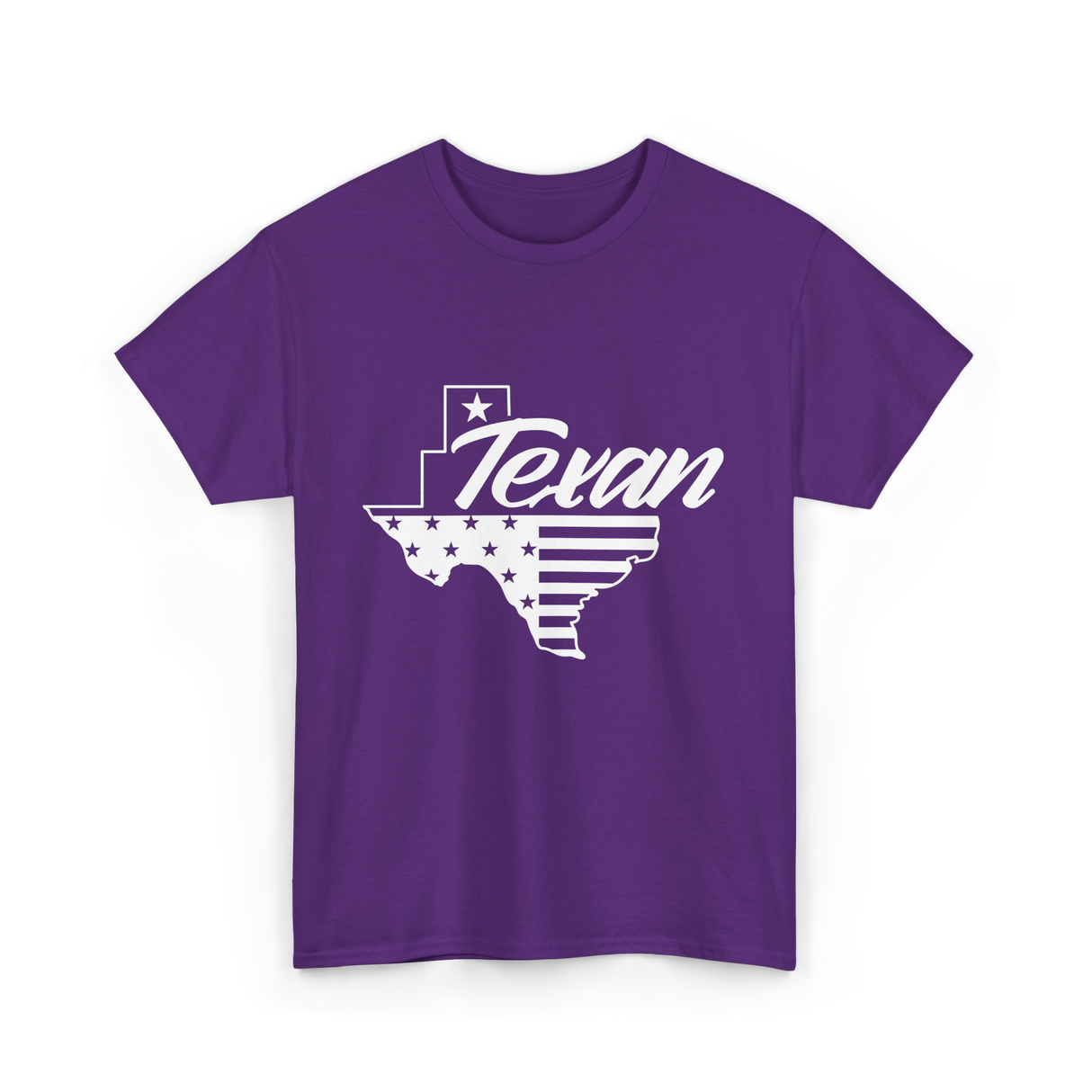 Texan Pride Texas State T-Shirt - Purple