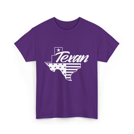 Texan Pride Texas State T-Shirt - Purple