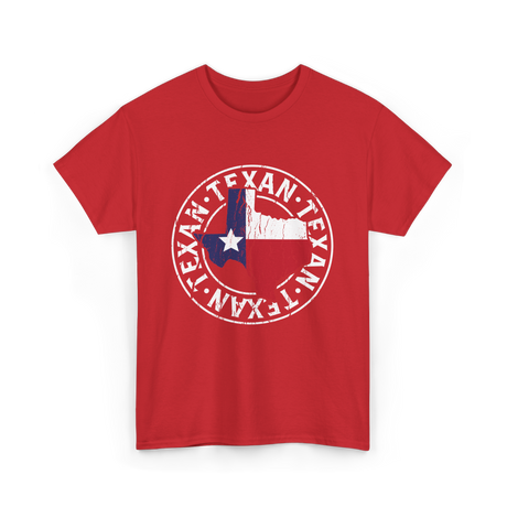 Texan Pride Texas Texan T-Shirt - Red