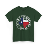 Texan Pride Texas Texan T-Shirt - Forest Green