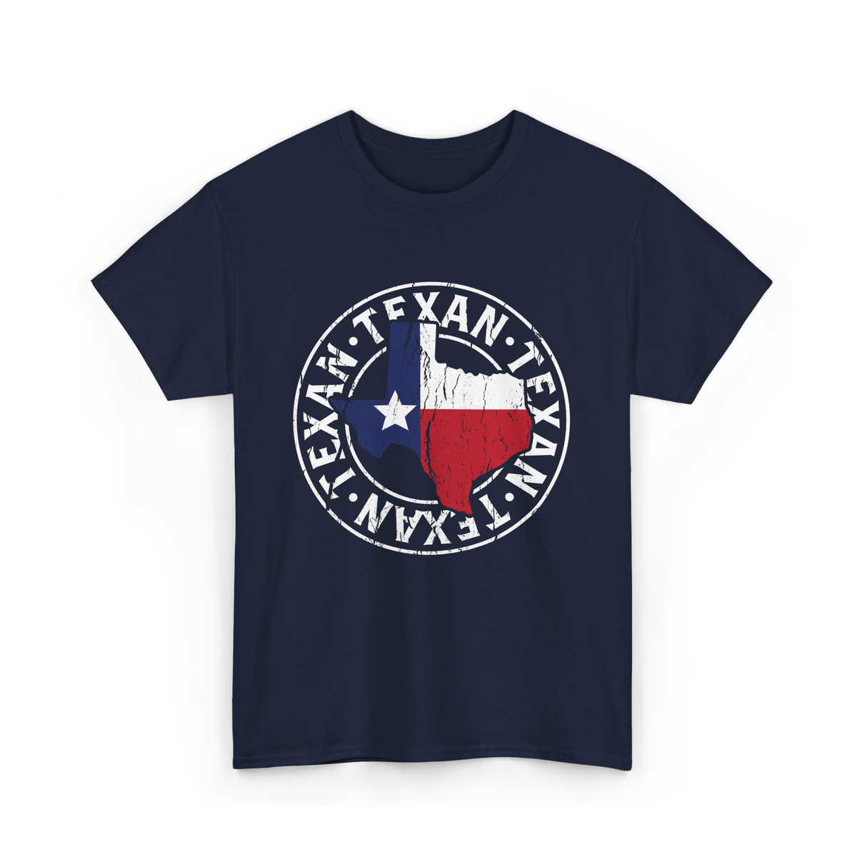 Texan Pride Texas Texan T-Shirt - Navy