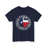 Texan Pride Texas Texan T-Shirt - Navy