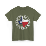 Texan Pride Texas Texan T-Shirt - Military Green