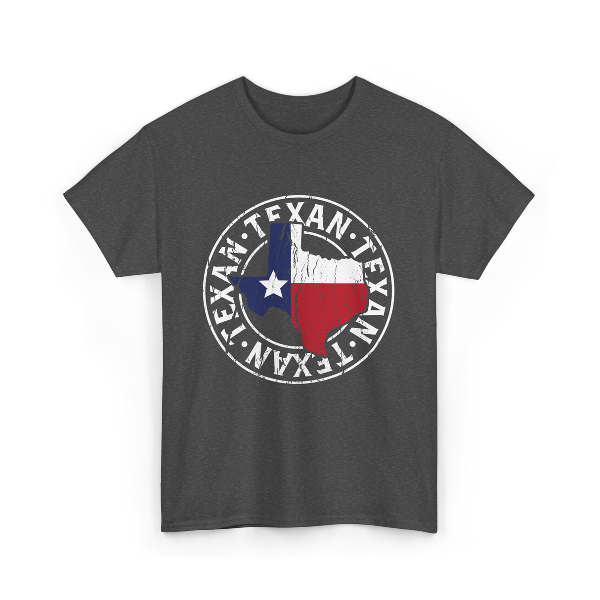 Texan Pride Texas Texan T-Shirt - Dark Heather