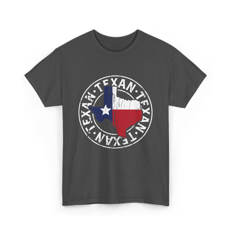 Texan Pride Texas Texan T-Shirt - Dark Heather