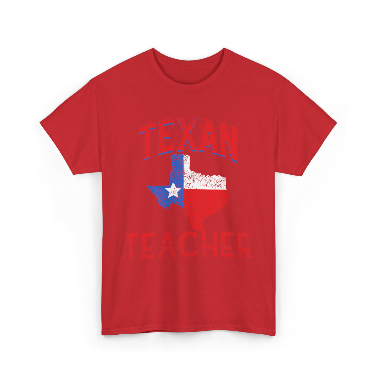 Texan Teacher Texas Education T-Shirt - Red