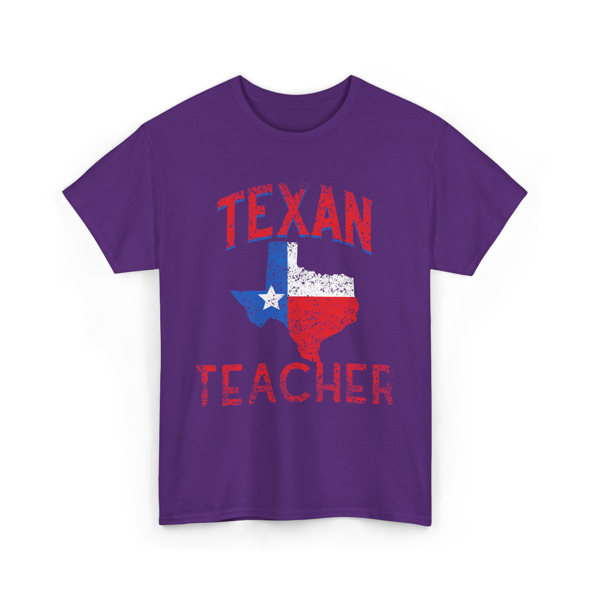 Texan Teacher Texas Education T-Shirt - Purple