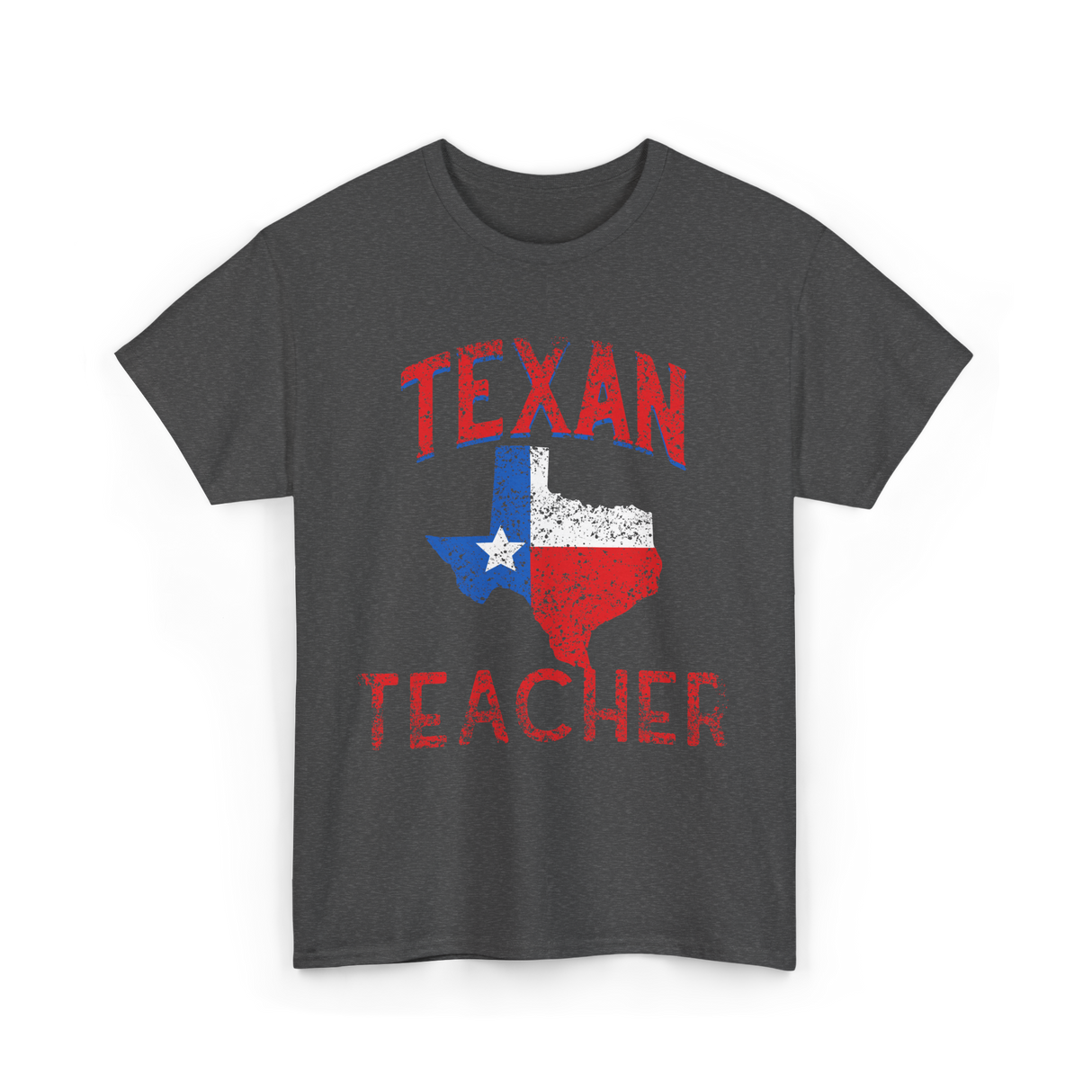 Texan Teacher Texas Education T-Shirt - Dark Heather