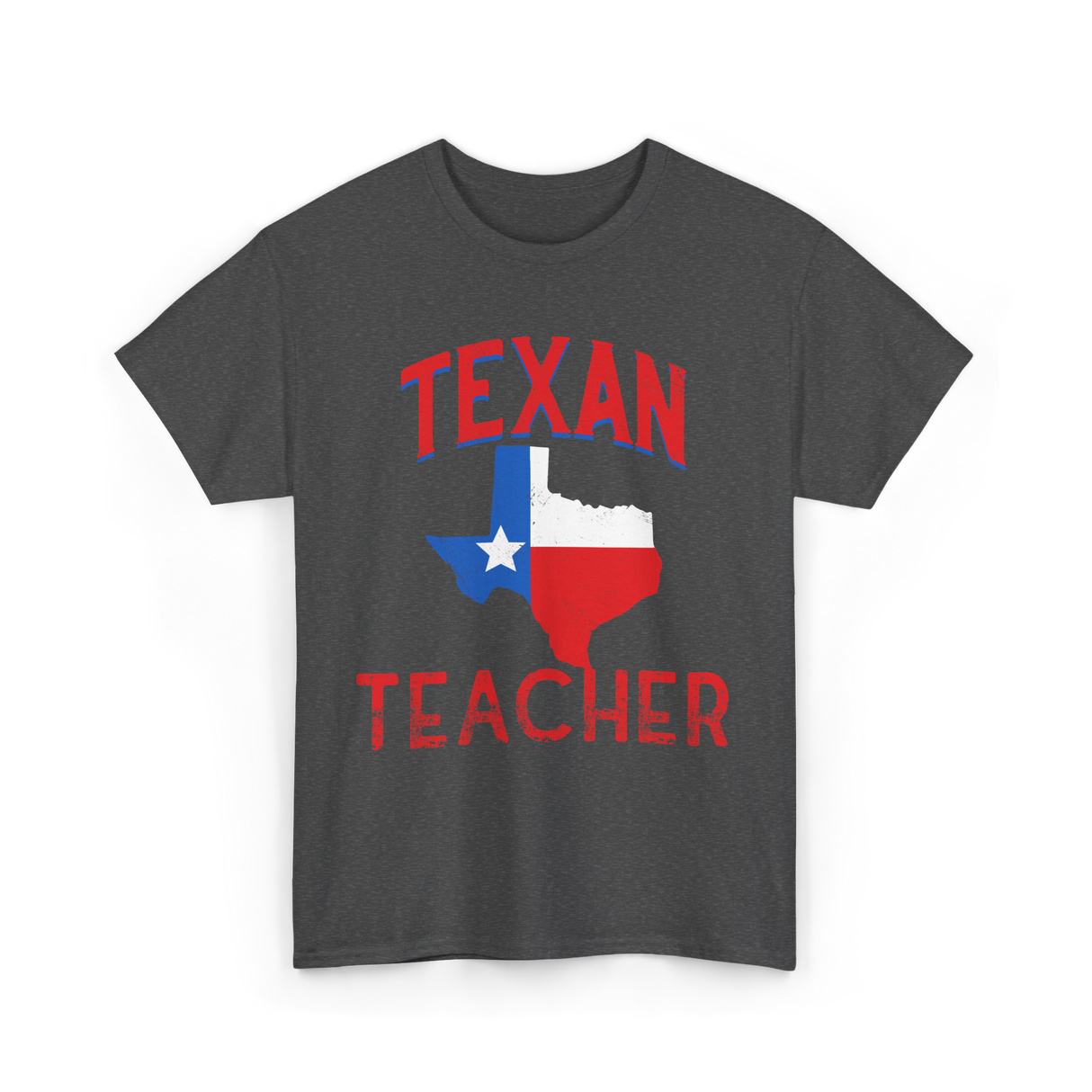 Texan Teacher Texas Teacher T-Shirt - Dark Heather