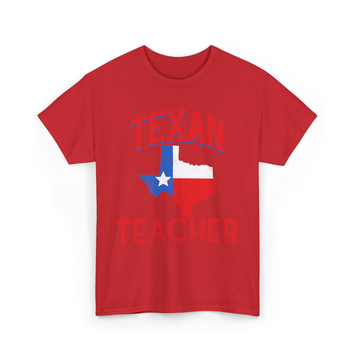 Texan Teacher Texas Teacher T-Shirt - Red