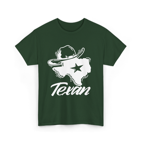 Texan Texas Pride Texan Identity T-Shirt - Forest Green