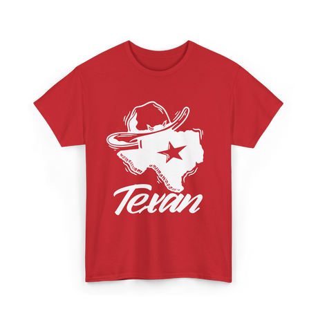 Texan Texas Pride Texan Identity T-Shirt - Red