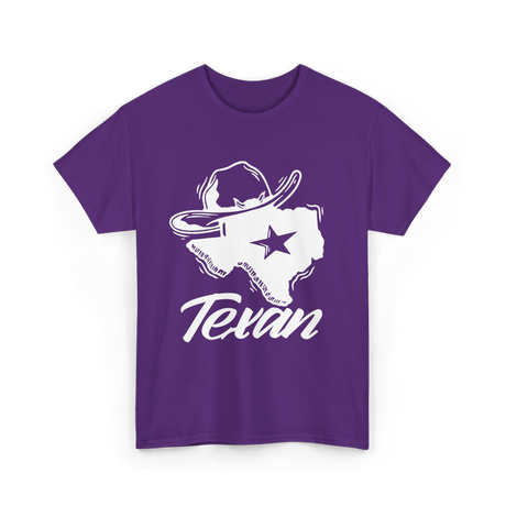 Texan Texas Pride Texan Identity T-Shirt - Purple