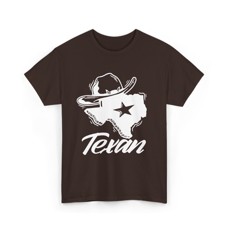 Texan Texas Pride Texan Identity T-Shirt - Dark Chocolate