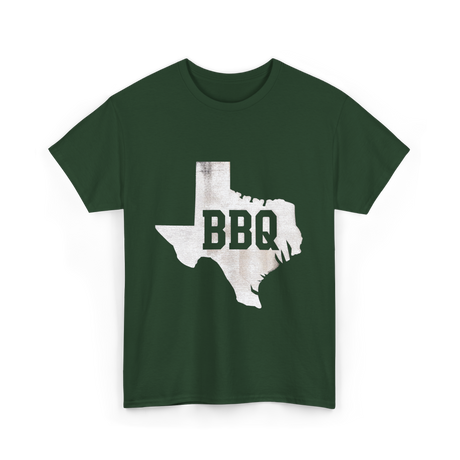 Texas BBQ Barbecue Texas T-Shirt - Forest Green