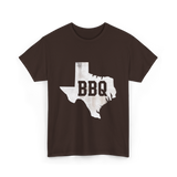 Texas BBQ Barbecue Texas T-Shirt - Dark Chocolate