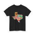 Texas Cactus Sunflower Floral T-Shirt - Black