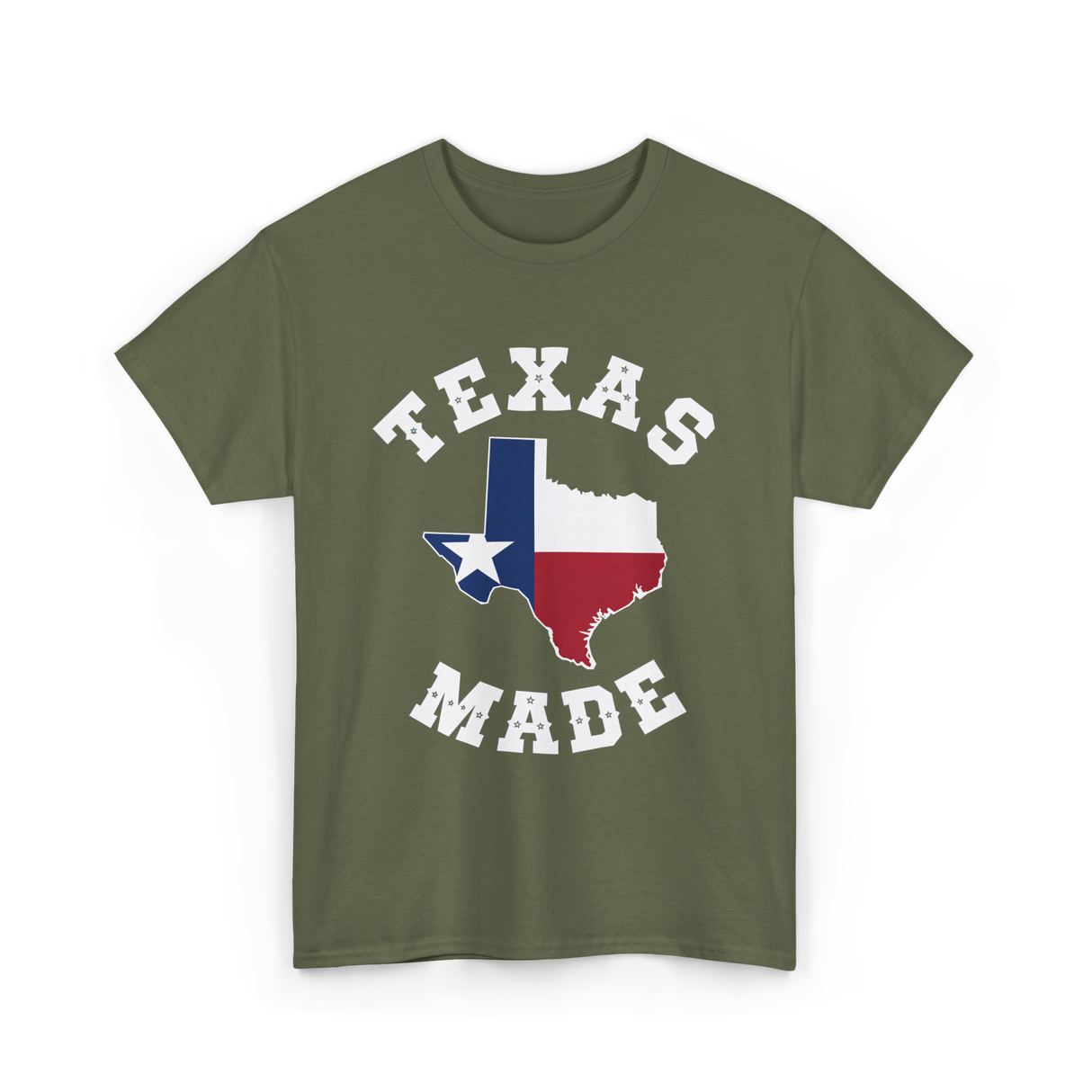 Texas Made Texas Pride T-Shirt - Military Green