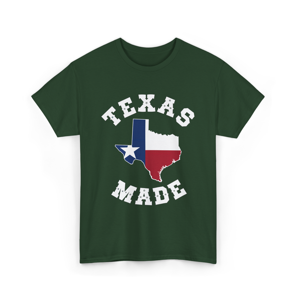 Texas Made Texas Pride T-Shirt - Forest Green