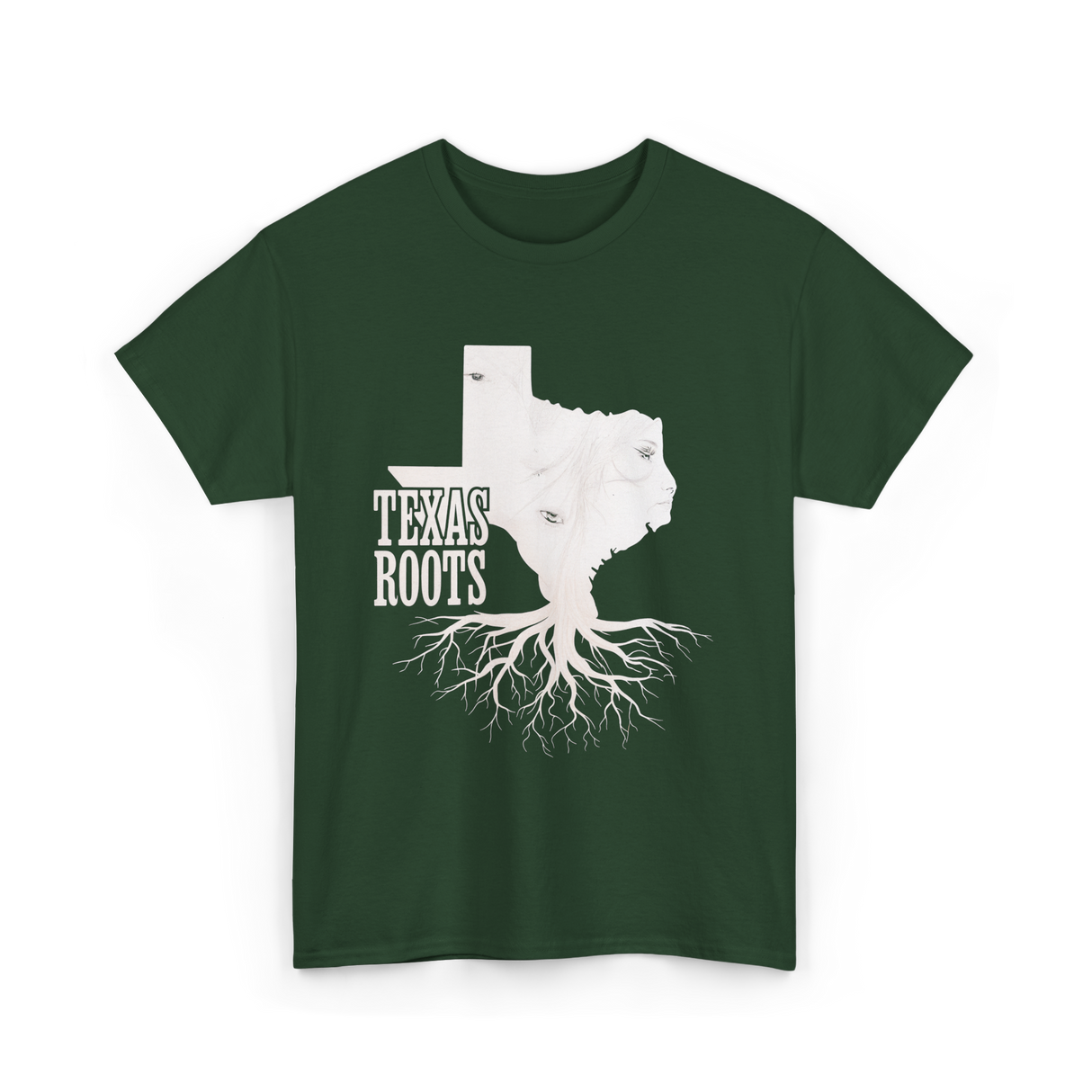 Texas Roots Texas T-Shirt - Forest Green