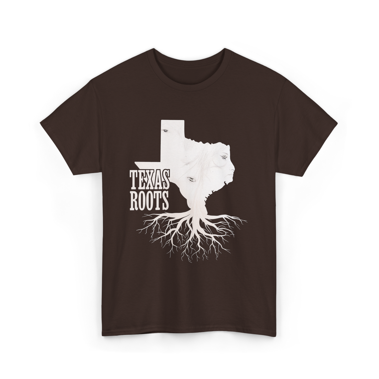 Texas Roots Texas T-Shirt - Dark Chocolate