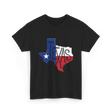 Texas State Flag Texas Pride T-Shirt - Black