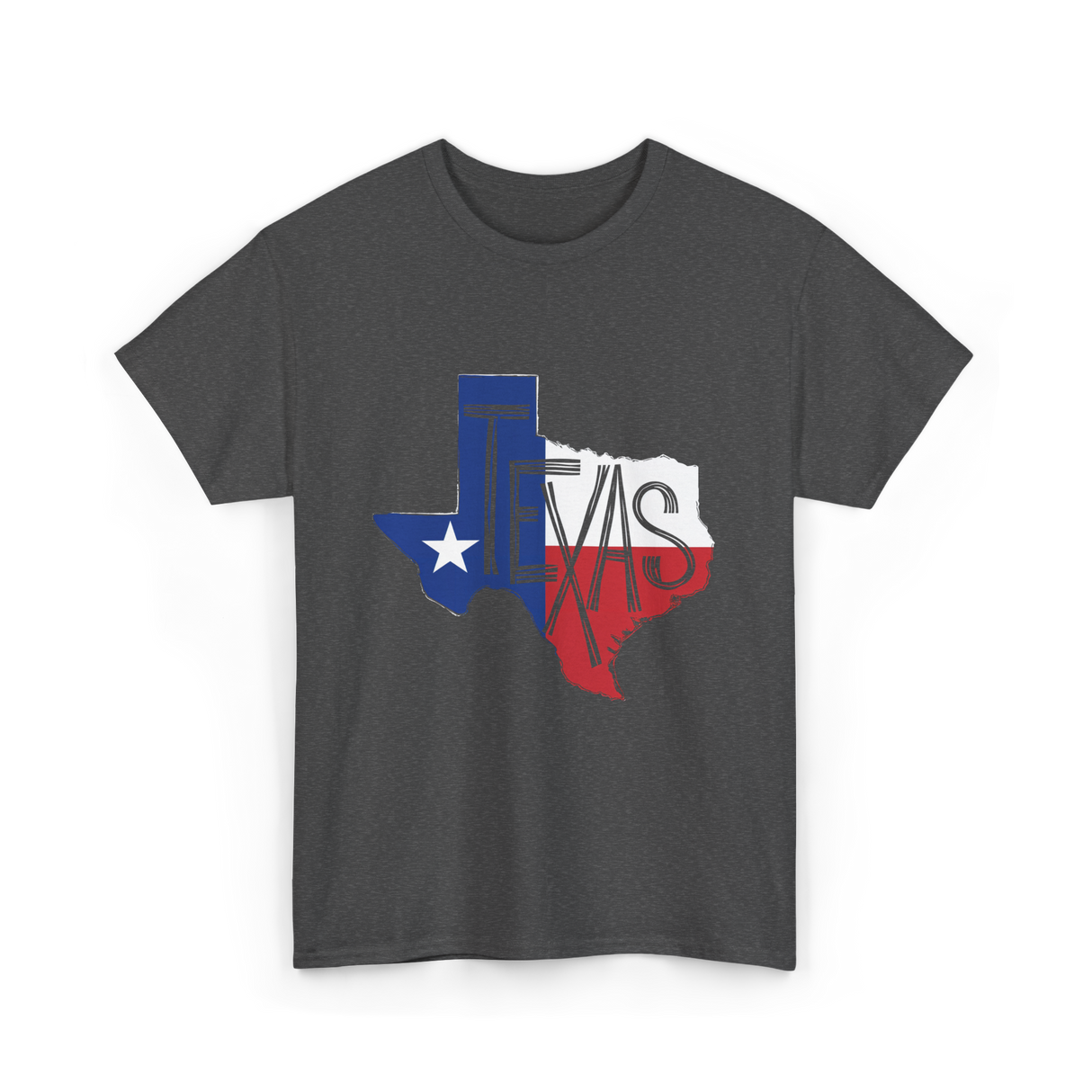 Texas State Flag Texas Pride T-Shirt - Dark Heather