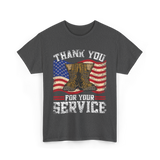 Thank You For Your Service Military T-Shirt - Dark Heather