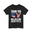 Thank You For Your Service Patriot T-Shirt - Black