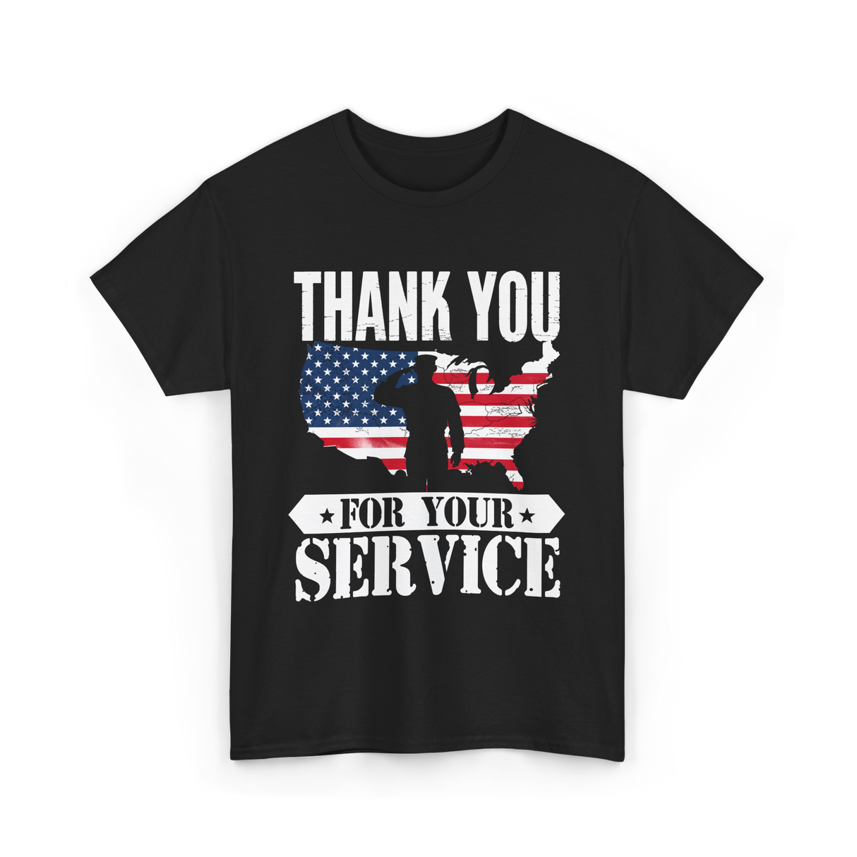 Thank You For Your Service Patriot T-Shirt - Black