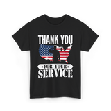 Thank You For Your Service Patriot T-Shirt - Black