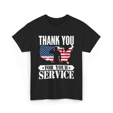 Thank You For Your Service Patriot T-Shirt - Black