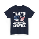 Thank You For Your Service Patriot T-Shirt - Navy