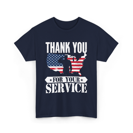 Thank You For Your Service Patriot T-Shirt - Navy