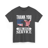 Thank You For Your Service Patriot T-Shirt - Dark Heather