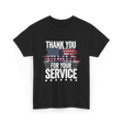 Thank You For Your Service Veteran T-Shirt - Black