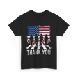 Thank You Military Support T-Shirt - Black