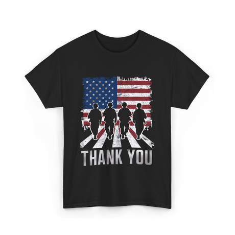 Thank You Military Support T-Shirt - Black