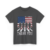 Thank You Military Support T-Shirt - Dark Heather