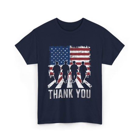 Thank You Military Support T-Shirt - Navy