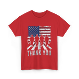 Thank You Military Support T-Shirt - Red