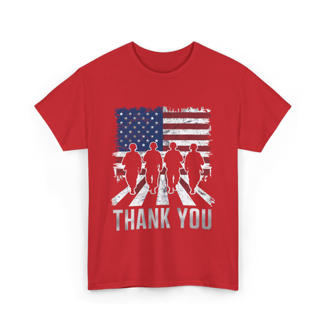 Thank You Military Support T-Shirt - Red