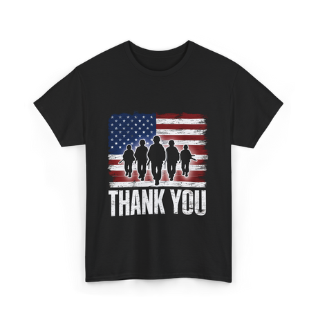 Thank You Soldiers Military T-Shirt - Black