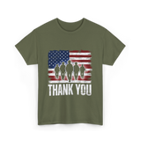 Thank You Soldiers Military T-Shirt - Military Green