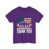 Thank You Soldiers Military T-Shirt - Purple