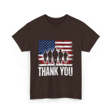 Thank You Soldiers Military T-Shirt - Dark Chocolate