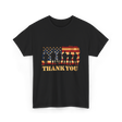 Thank You Soldiers Veterans Military T-Shirt - Black